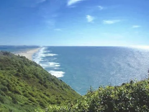 The Pacific coastline near Florence, Oregon